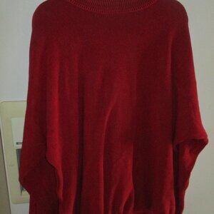 St. Croix knits mens red crewneck sweater pullover xxlong cotton tencel